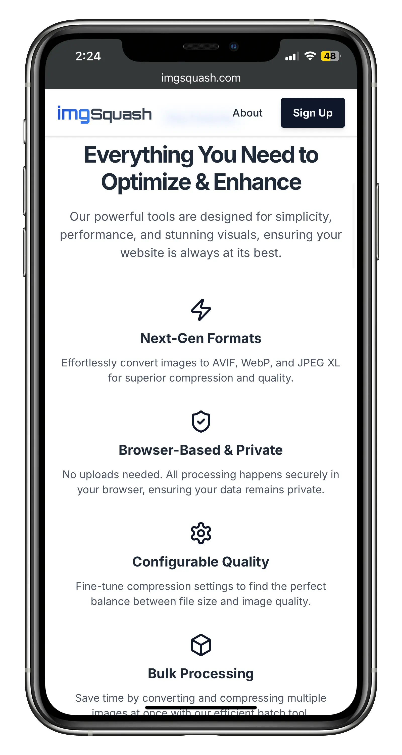 Bulk upload screen